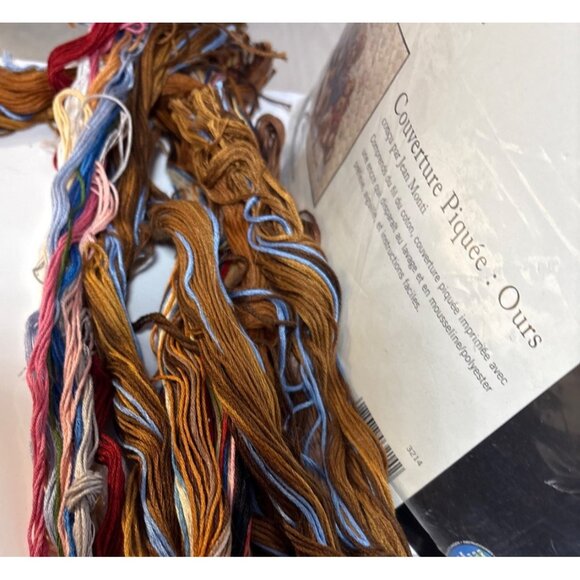 Dimensions Bear Hug Quilt Cross Stitch Kit Pre-Stamped 34" X 43" READ - Picture 8 of 8